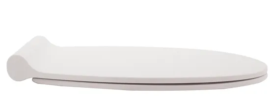 Siège de toilette à l'urée de conception ultra mince en forme de D populaire pour le mur